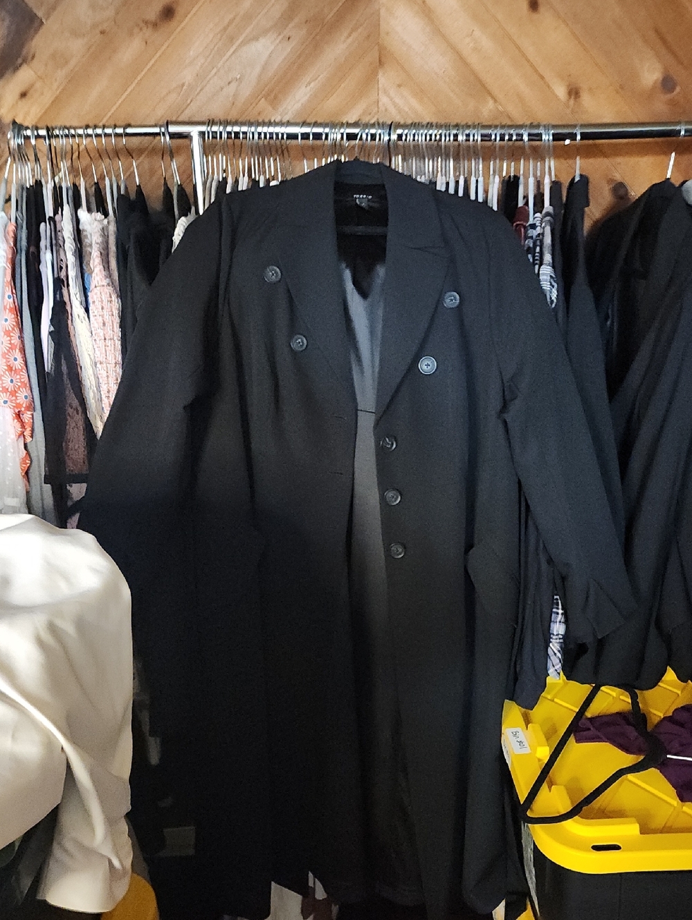 Black trench coat